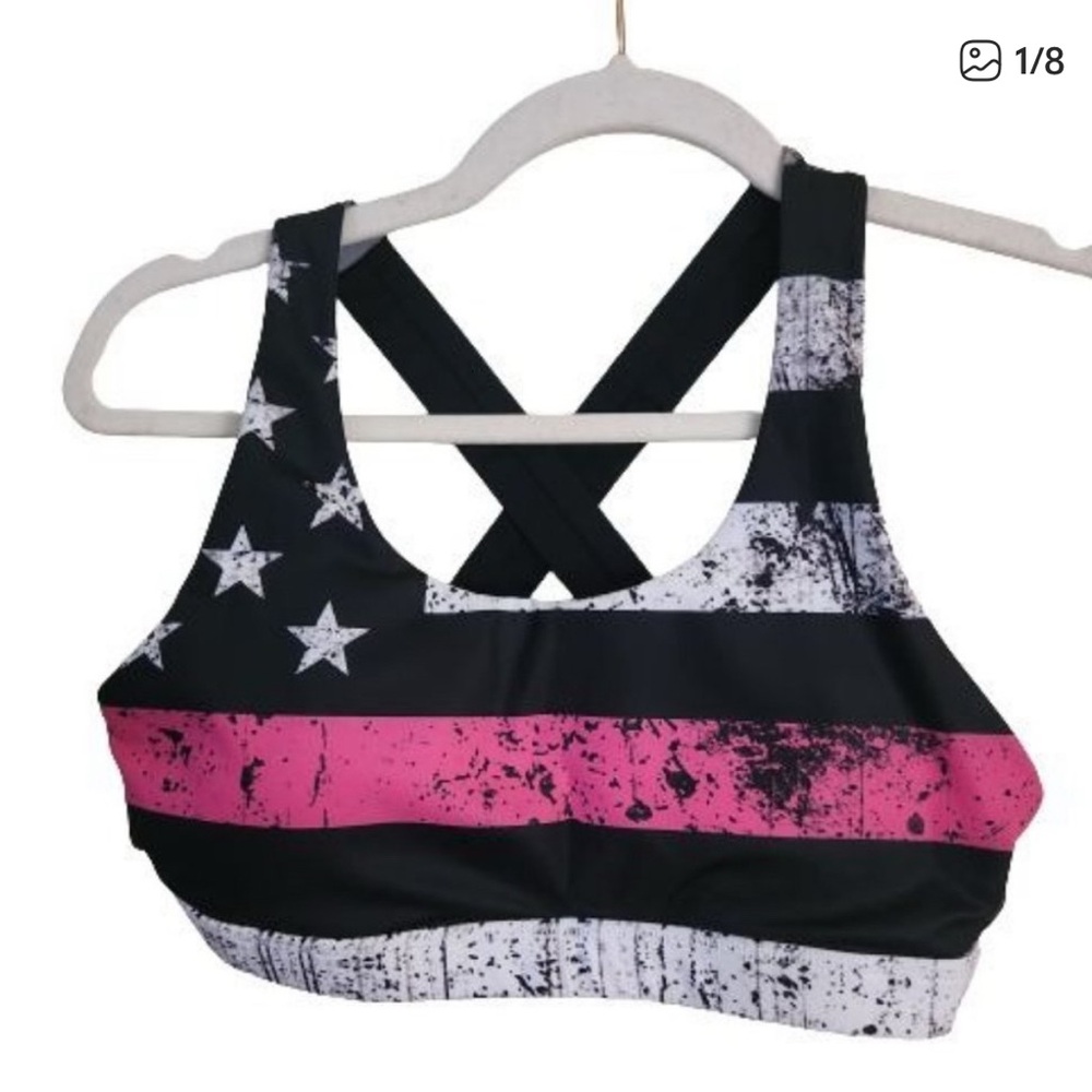 Born Primitive Your Essential Sports Bra Thin Pink Line Size L